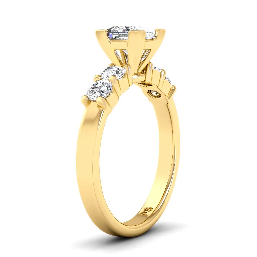 0.95-2.10 CT Round & Princess Cut Diamonds - Engagement Ring
