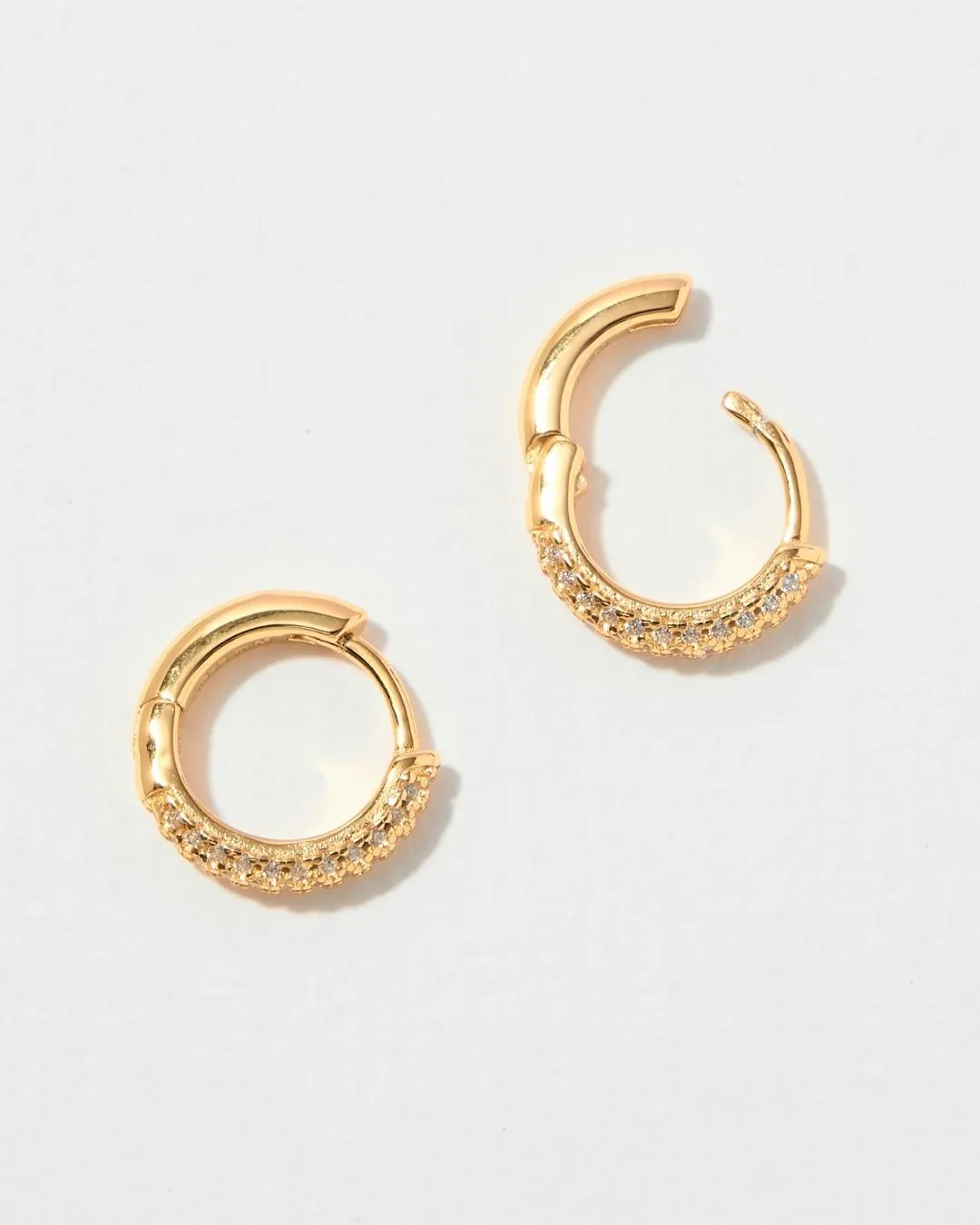 AMBER DIAMOND HOOPS
