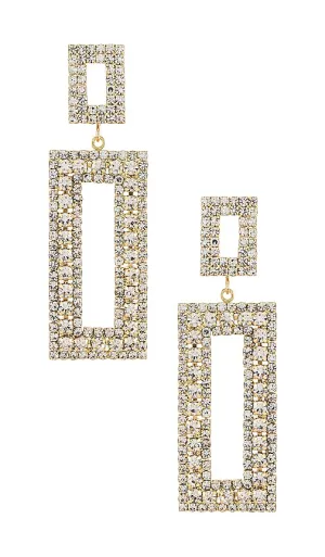 Amber Sceats Diamond Statement Earring in Metallic Gold