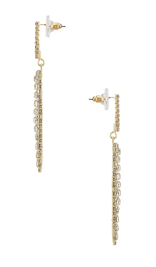 Amber Sceats Diamond Statement Earring in Metallic Gold