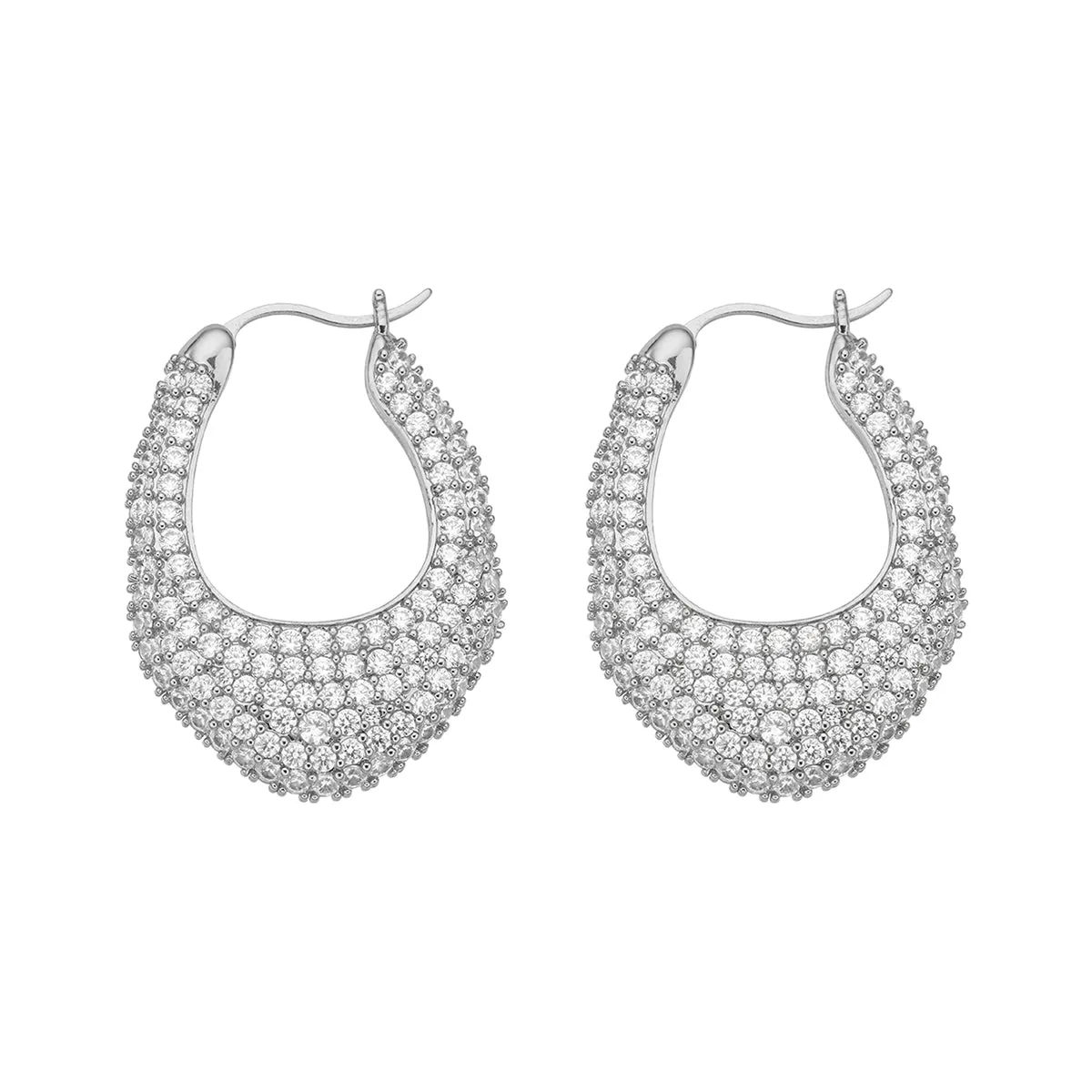 AMBER SCEATS Womens Aria Earrings - Silver