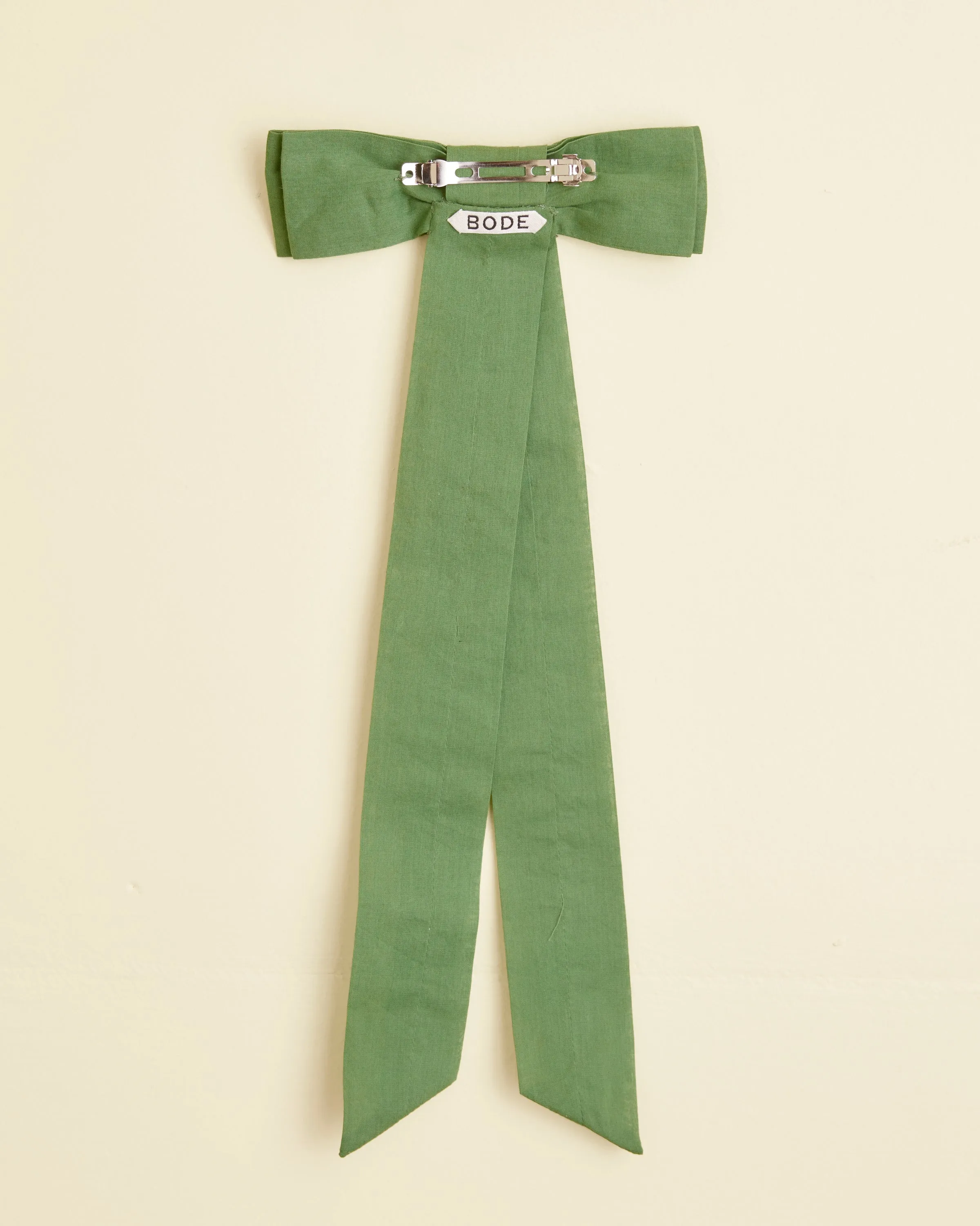 Bow Barrette - Green