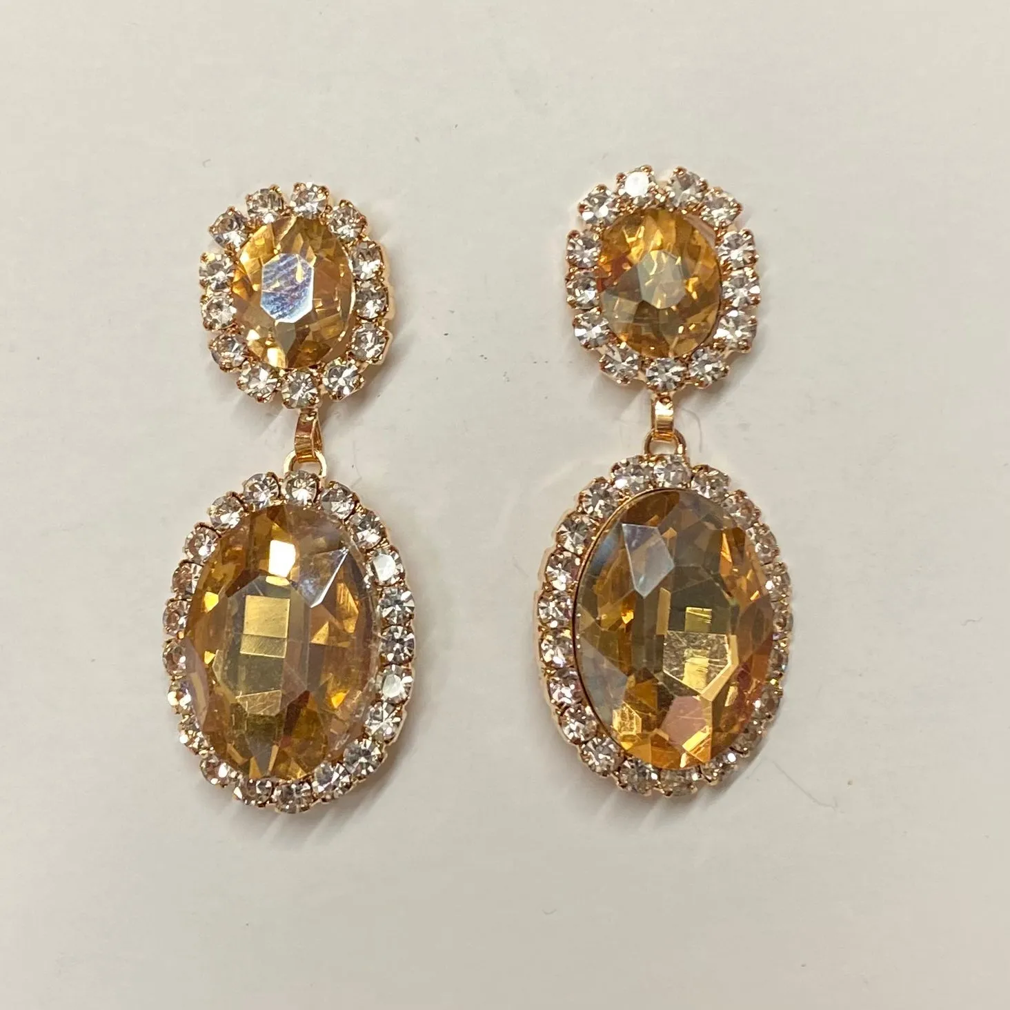 Camilla Earrings - Amber