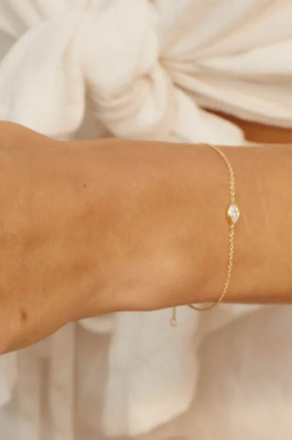 Diamond Marquise Sun Ray Bracelet