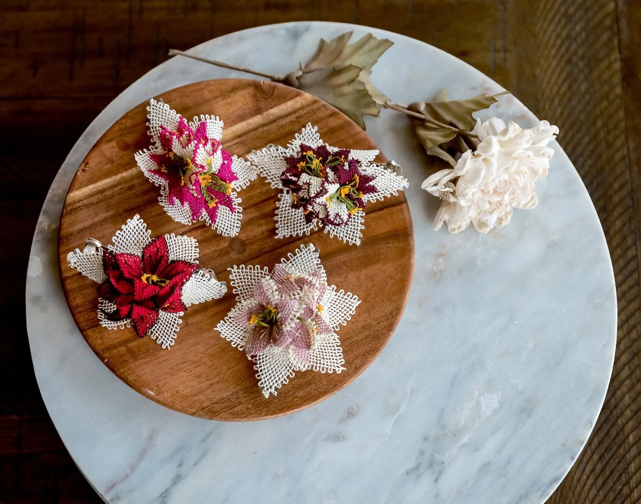 Floral Hair Barrettes