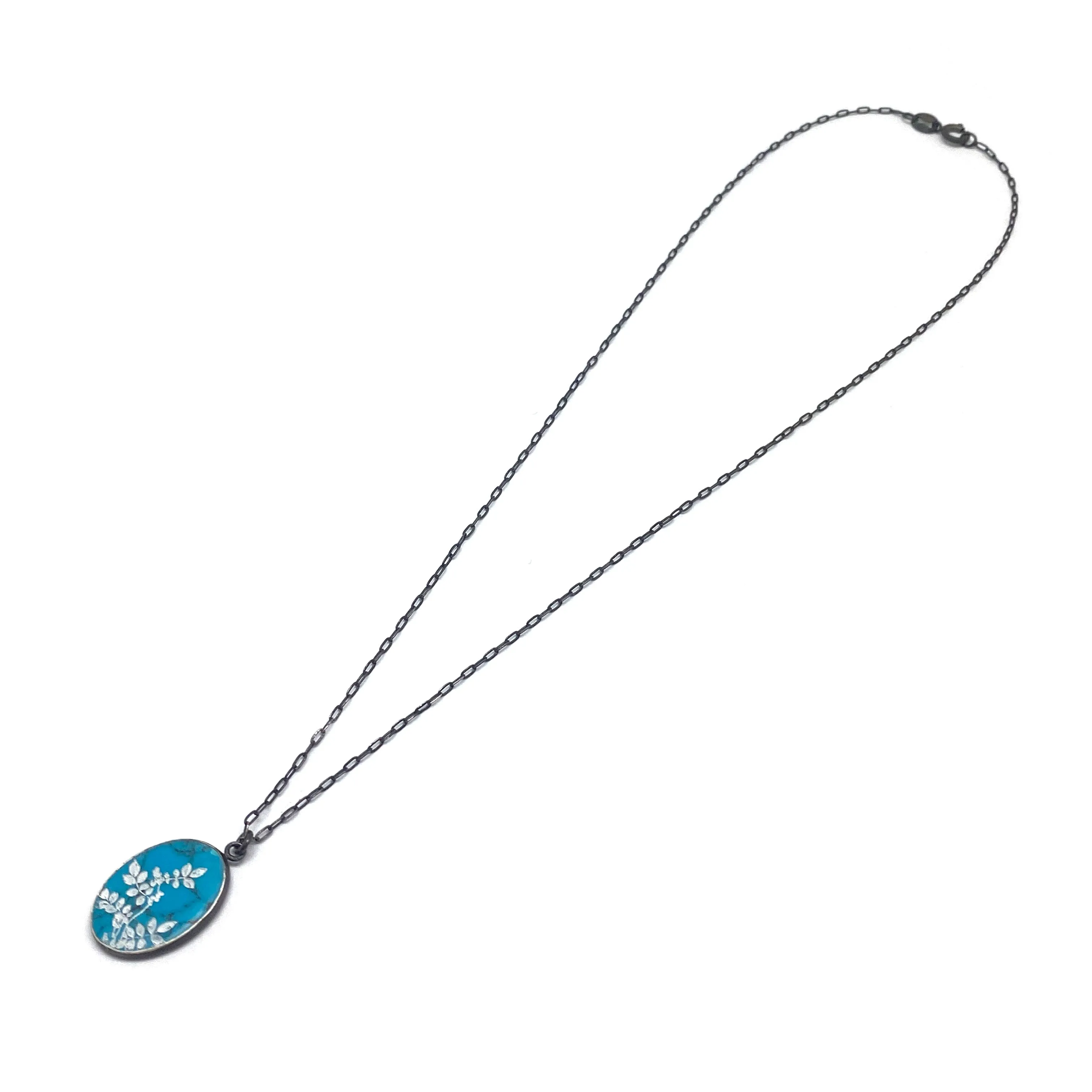 Floral Turquoise Pendant