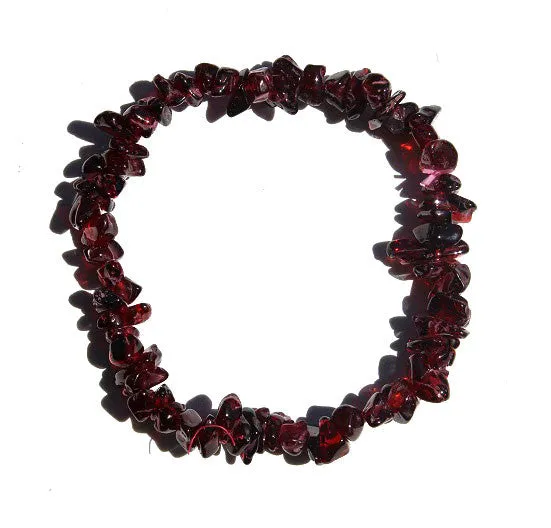 Garnet Chip Bracelet