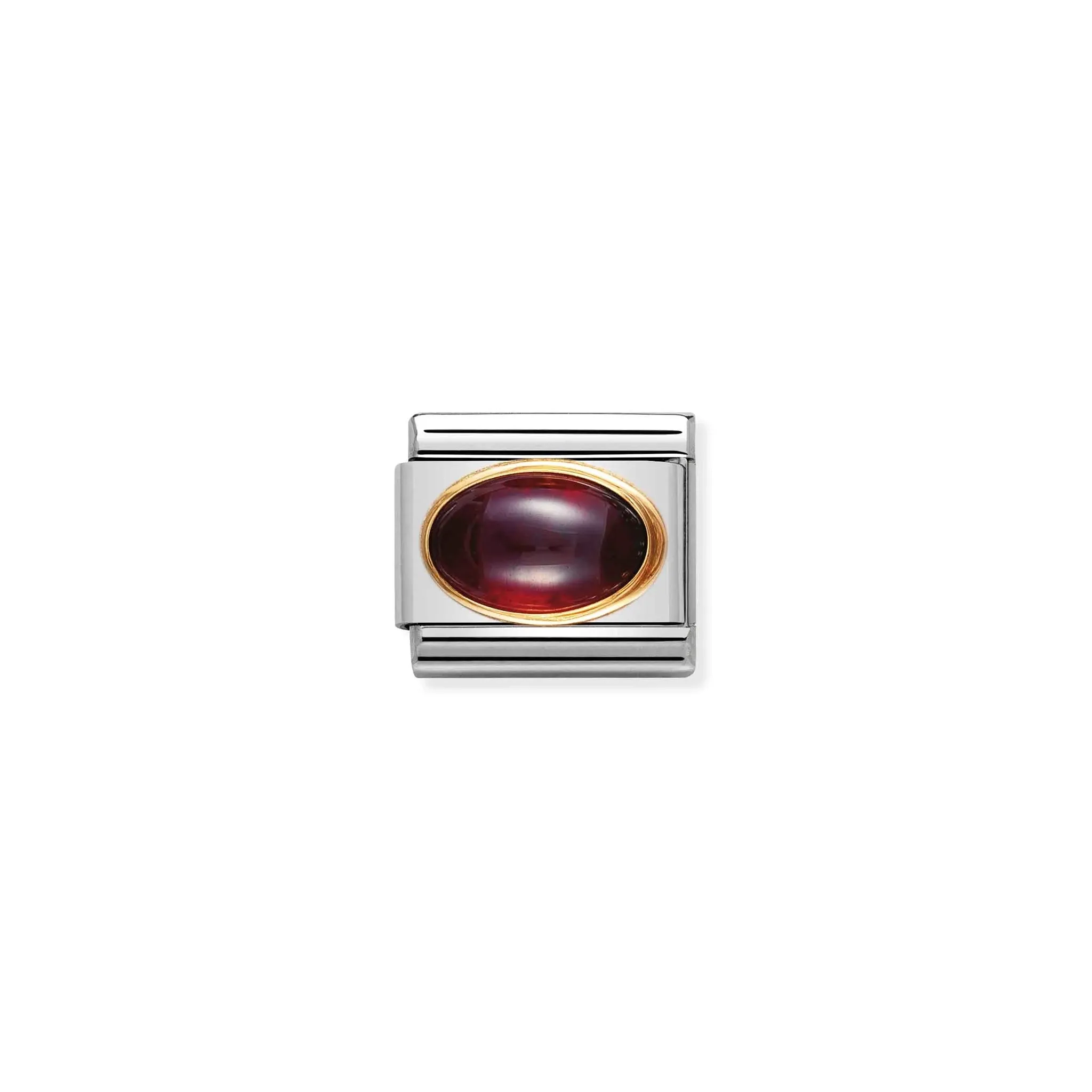 Garnet Oval - 18K gold