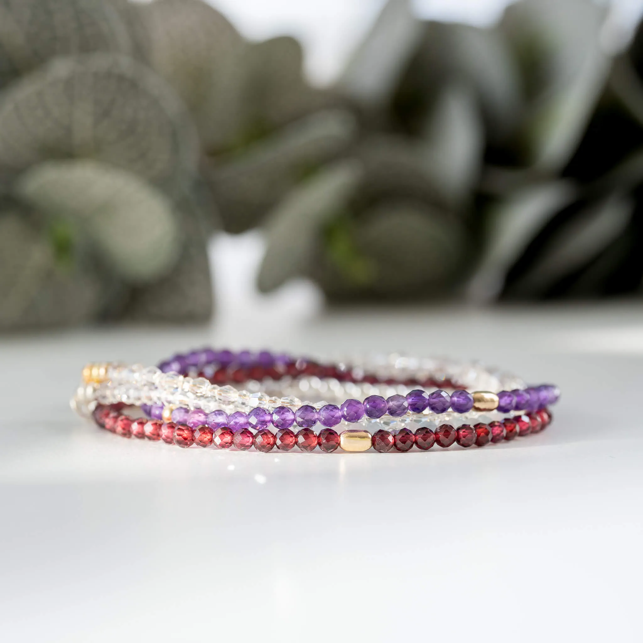 Gold & Garnet Bracelet