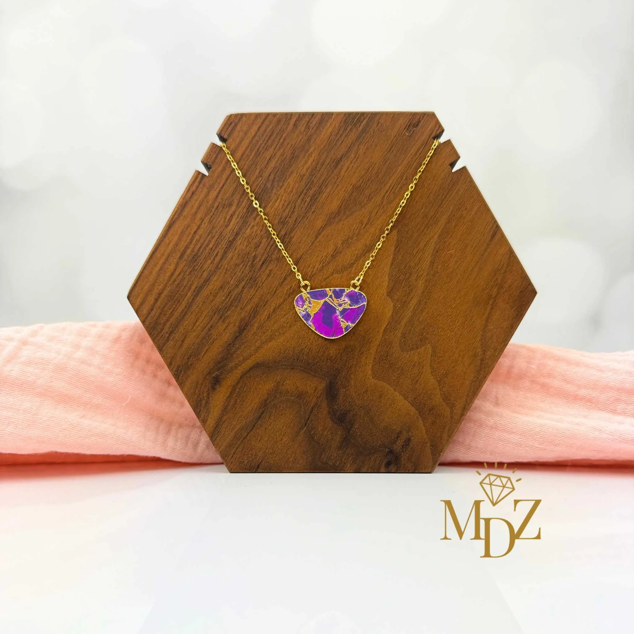 Half Moon Mohave Turquoise Necklace