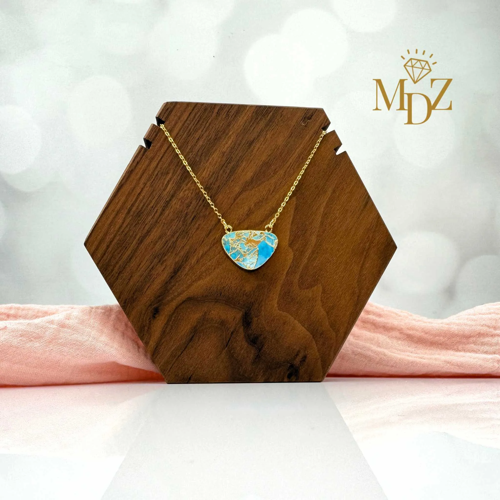 Half Moon Mohave Turquoise Necklace