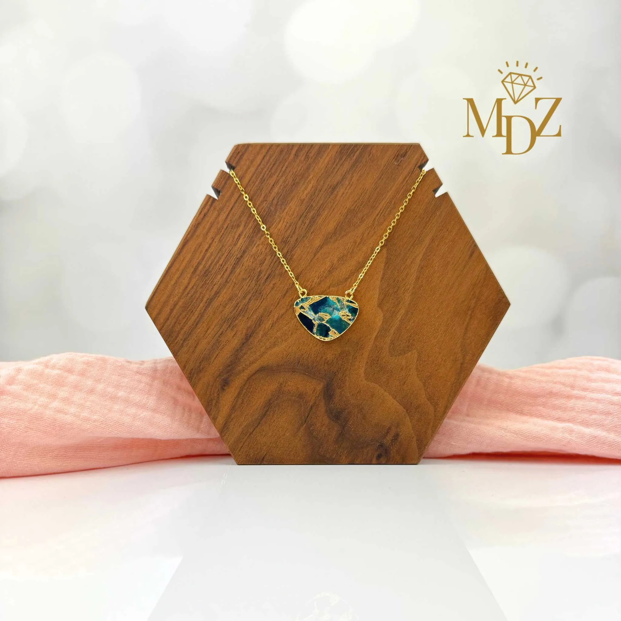 Half Moon Mohave Turquoise Necklace
