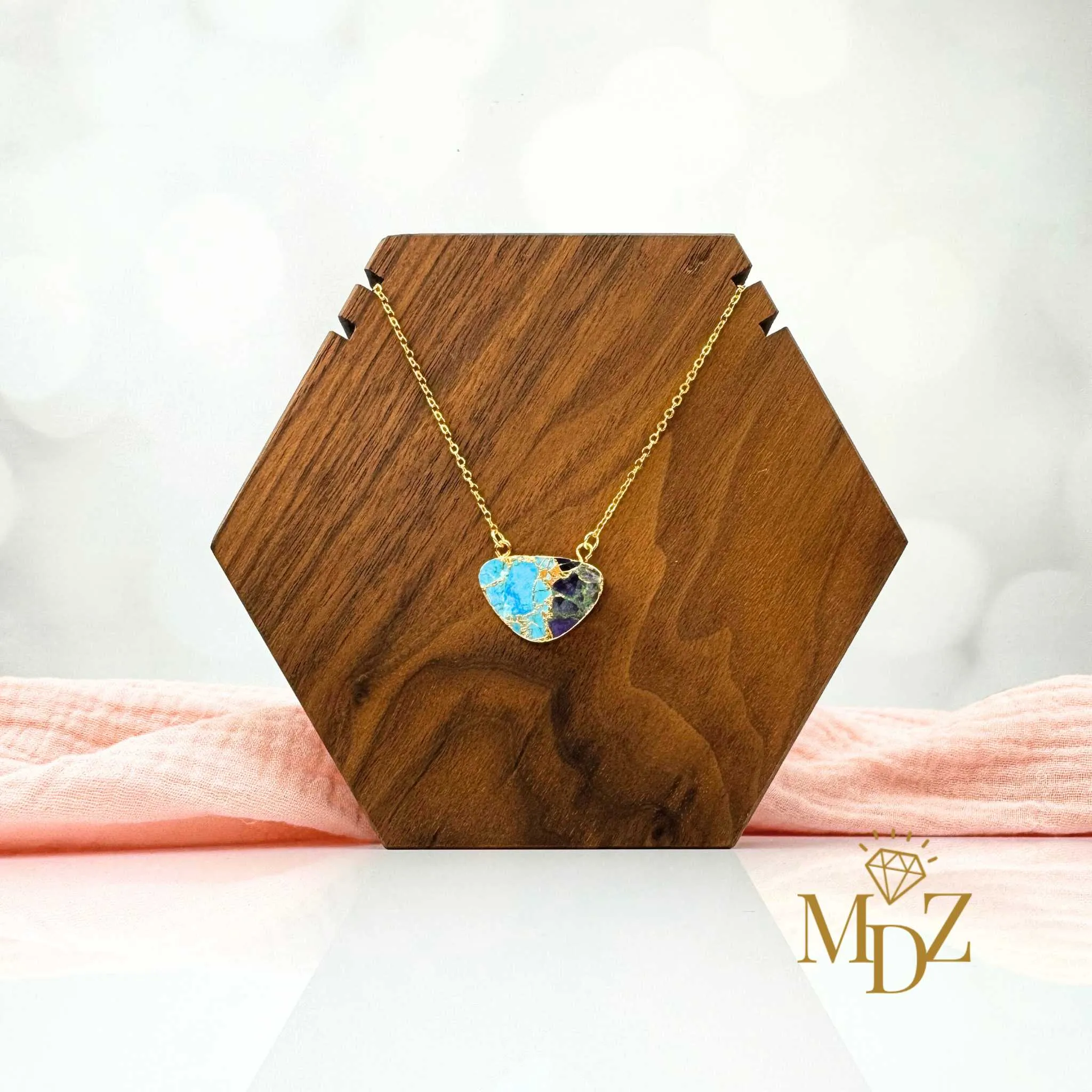 Half Moon Mohave Turquoise Necklace