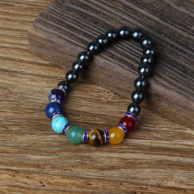 HEMATITE 7 CHAKRA BRACELETS