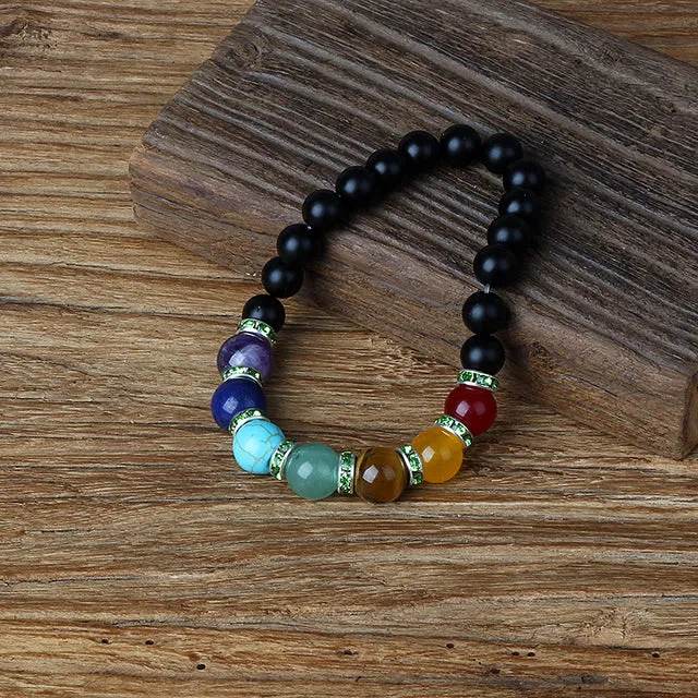 HEMATITE 7 CHAKRA BRACELETS