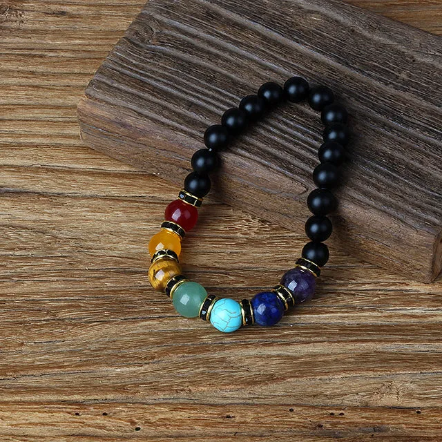 HEMATITE 7 CHAKRA BRACELETS