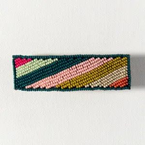 Ink   Alloy Beaded Beaded Barrette