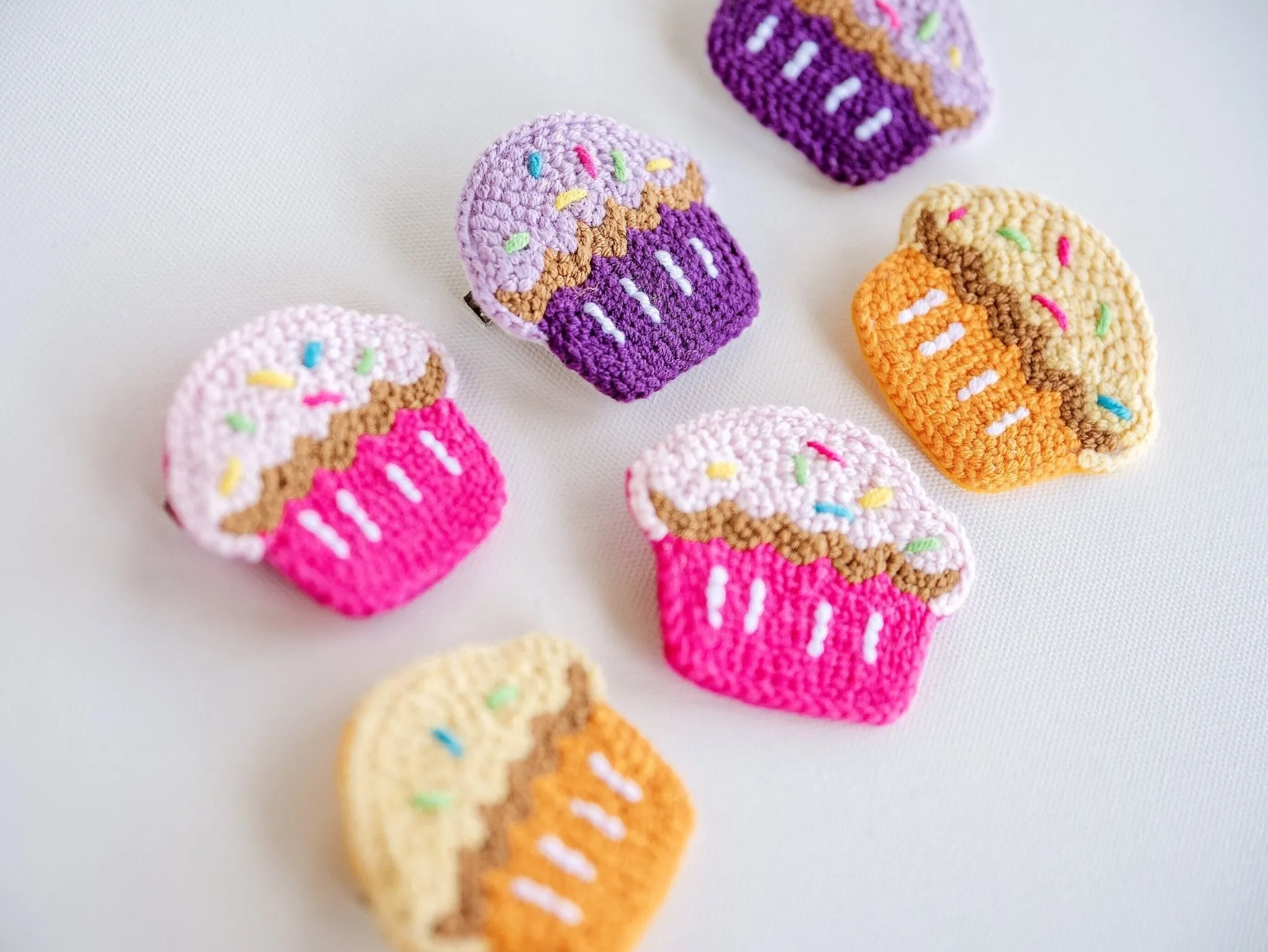 Kawai Cupcake Hair Clips