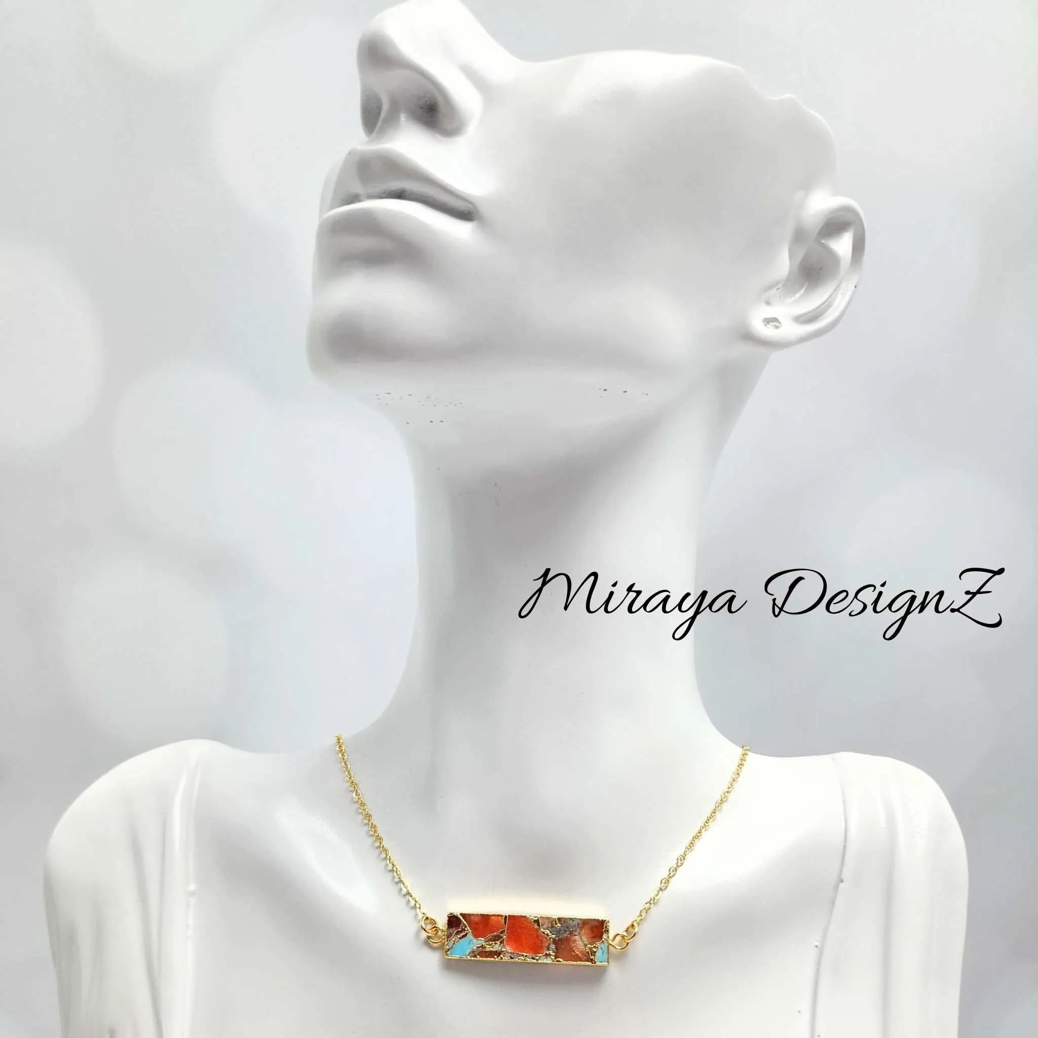 Mojave Turquoise Bar Necklace