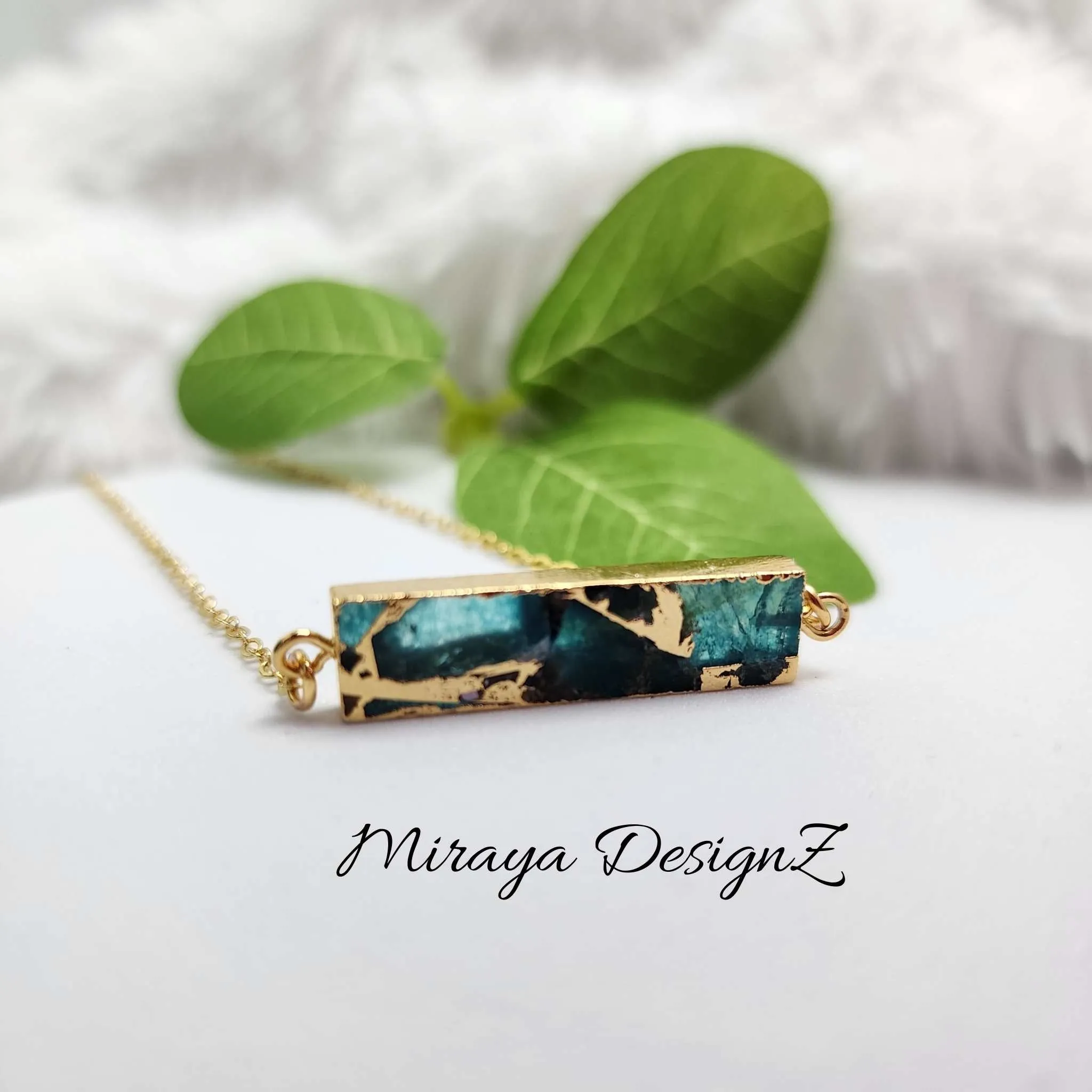 Mojave Turquoise Bar Necklace