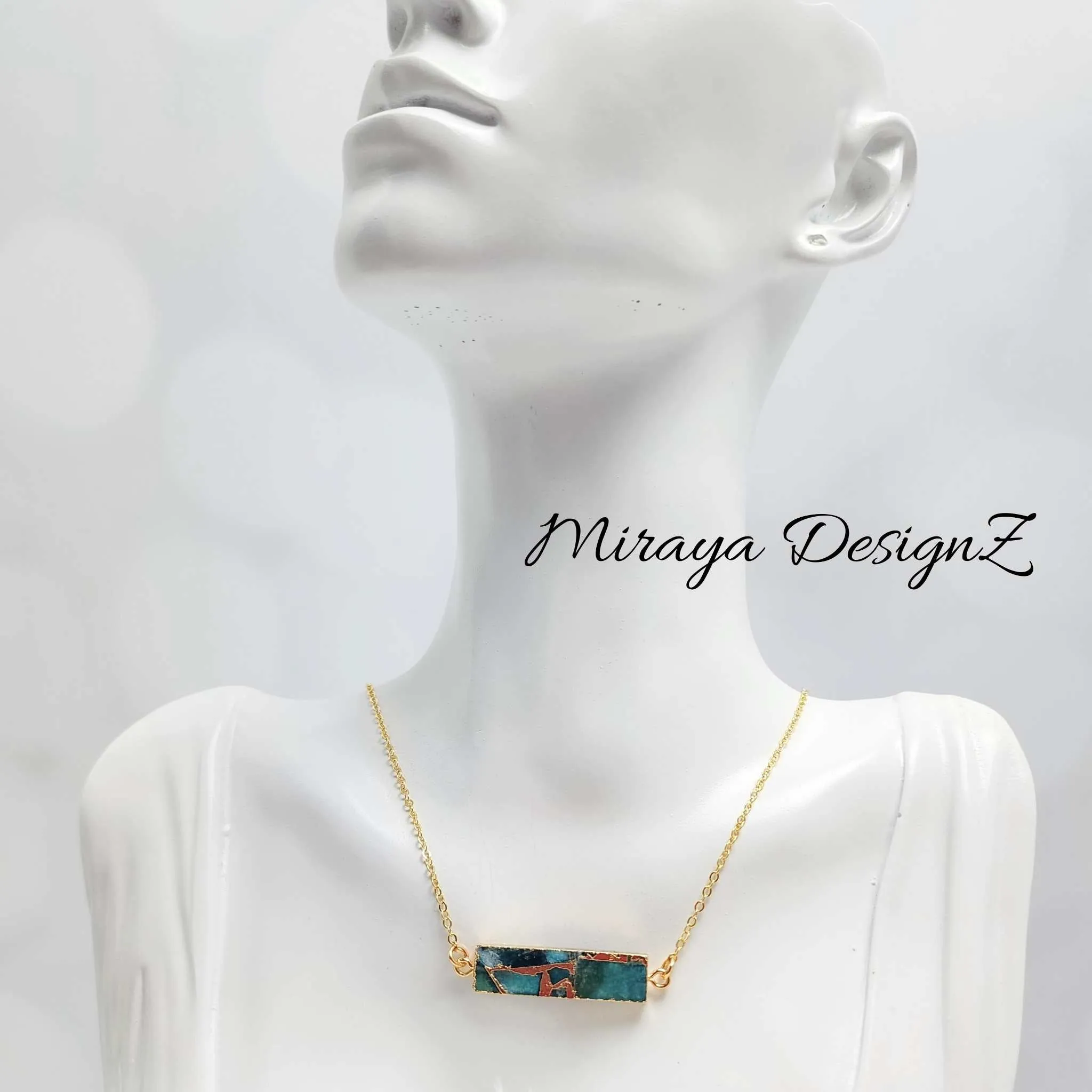 Mojave Turquoise Bar Necklace