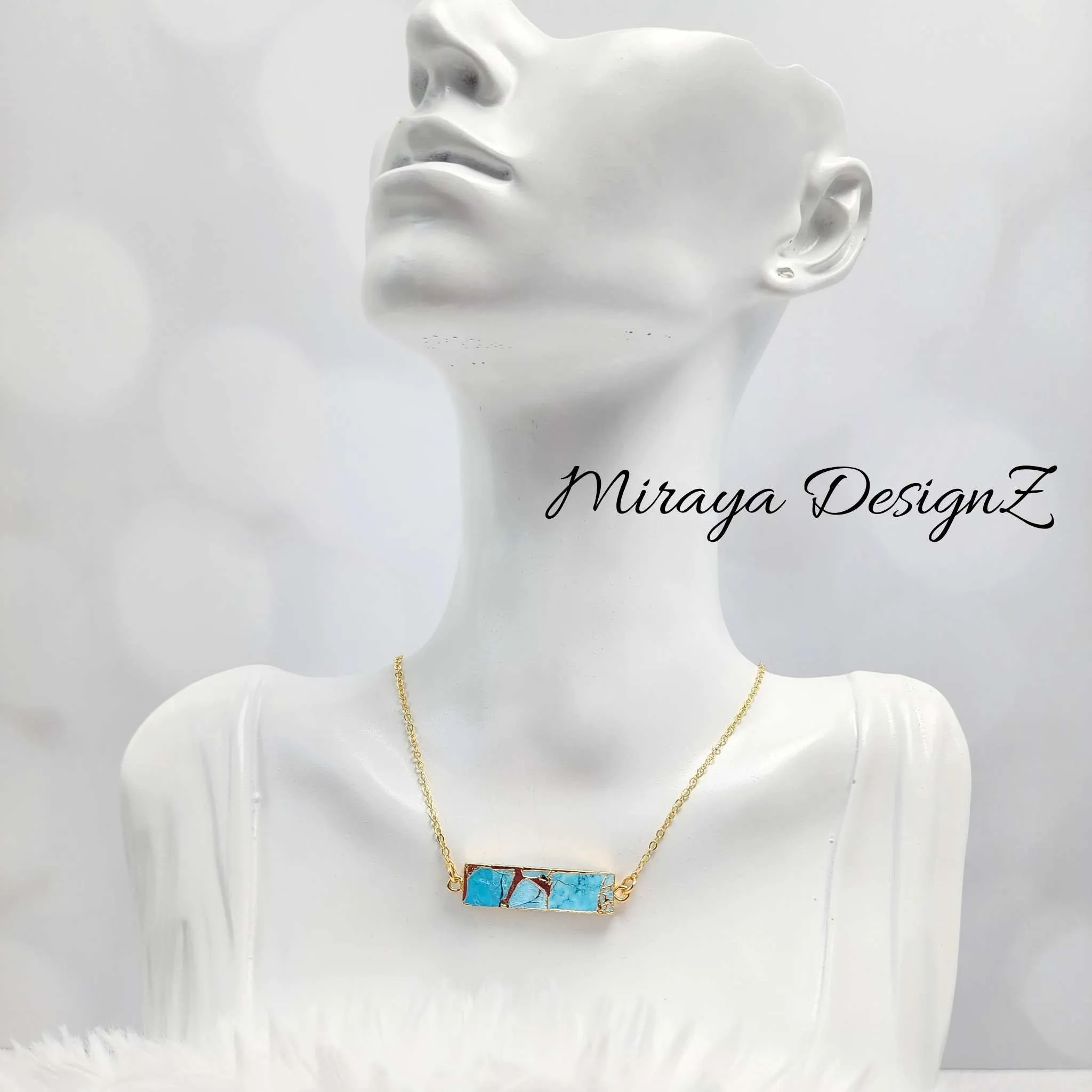 Mojave Turquoise Bar Necklace