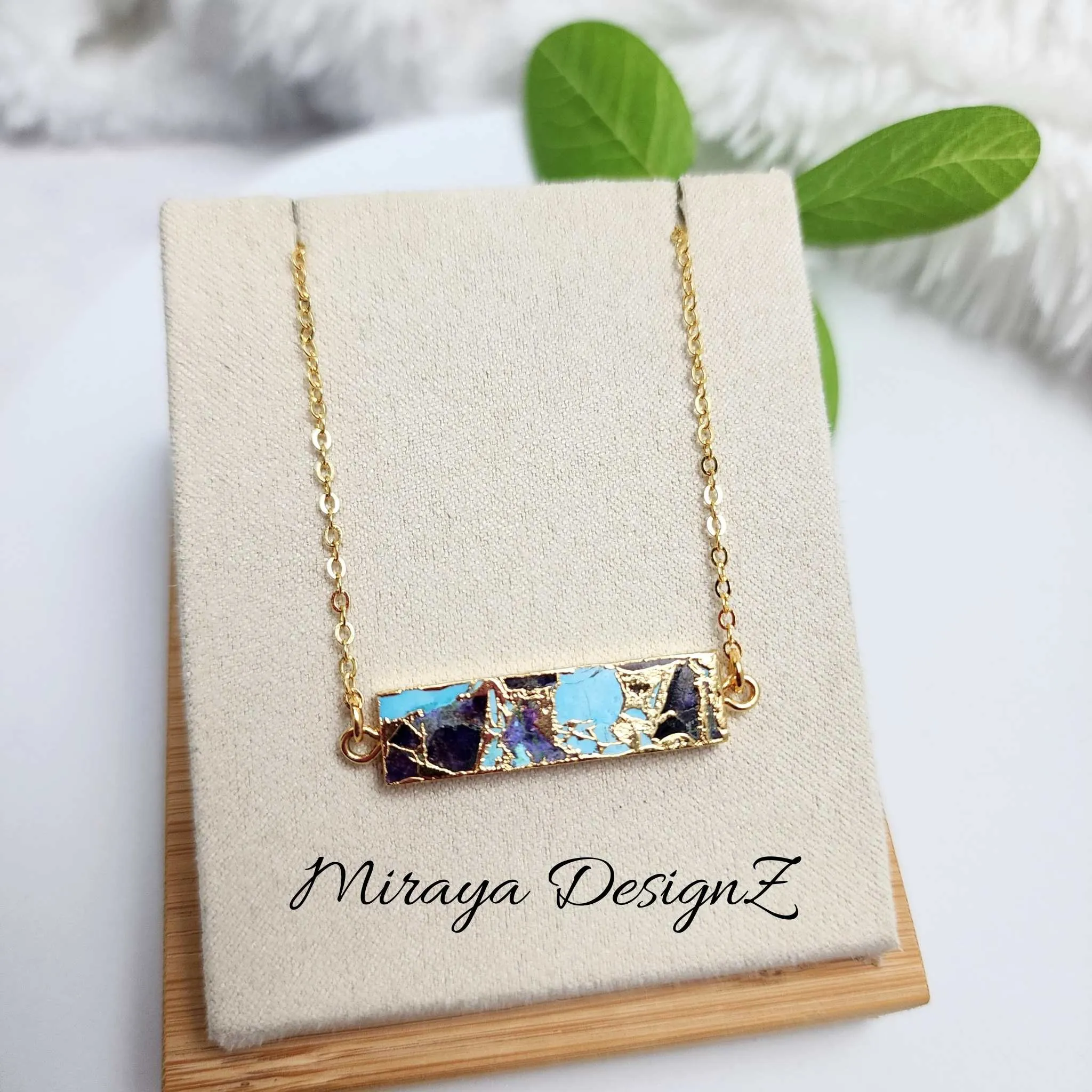 Mojave Turquoise Bar Necklace