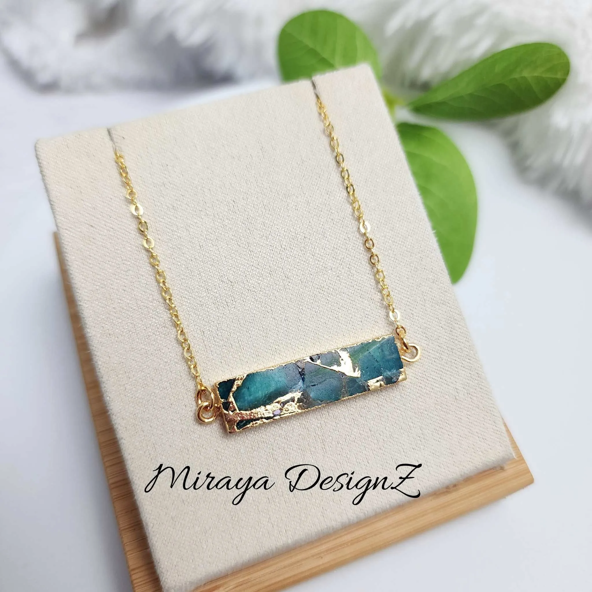 Mojave Turquoise Bar Necklace
