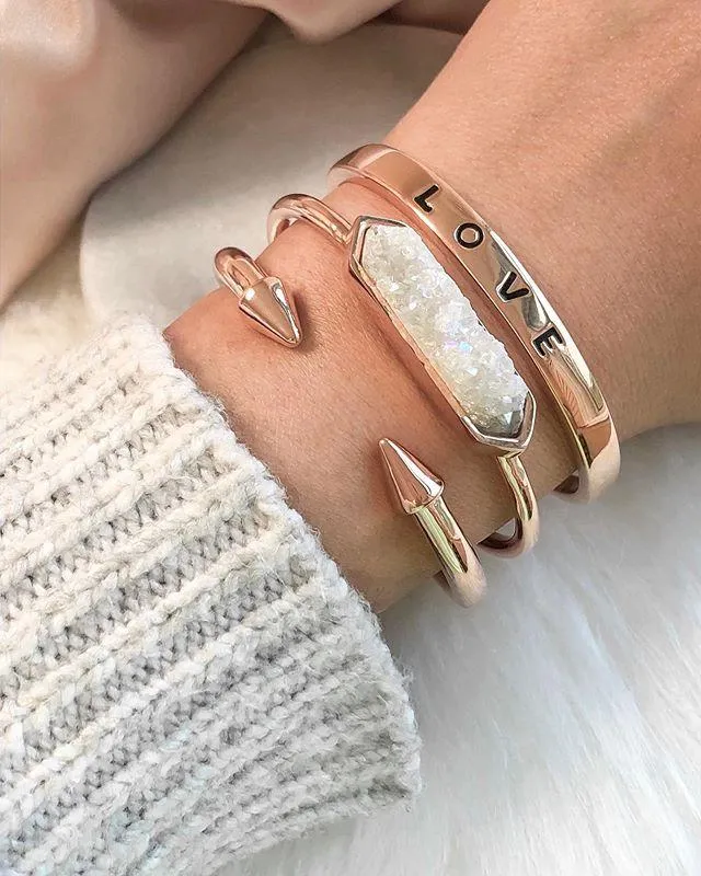 Rose Gold Quartz Bracelet