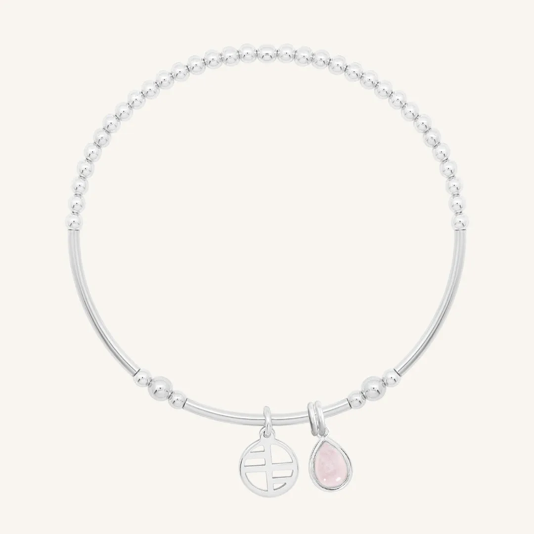 Rose Quartz Trove Charm Bracelet