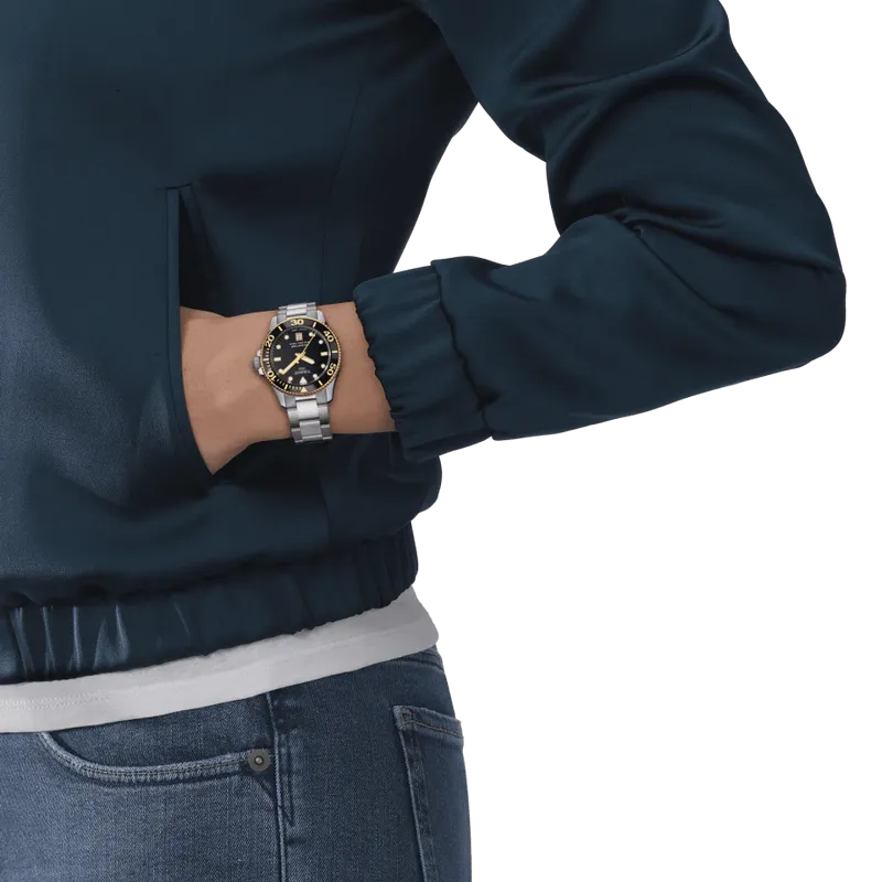 Seastar 1000 36MM Black/Gold Watch