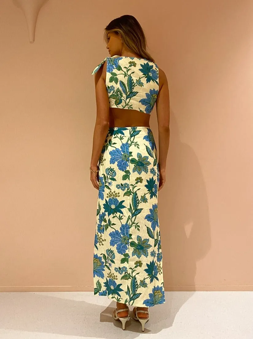 Sir Alexandre Knot Dress in Marguerite Print