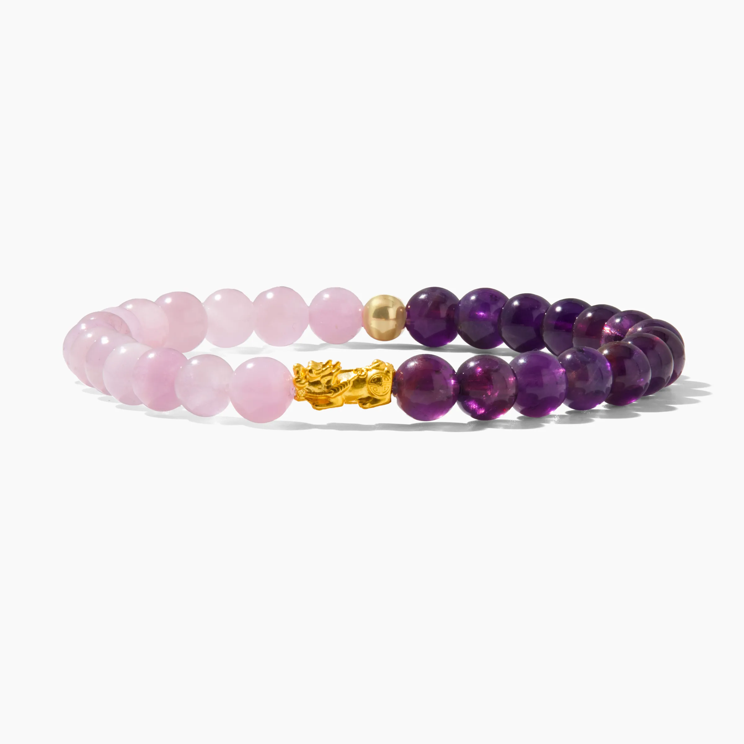 Turquoise and Garnet Eclipse 18k Pixiu Bracelet - Success