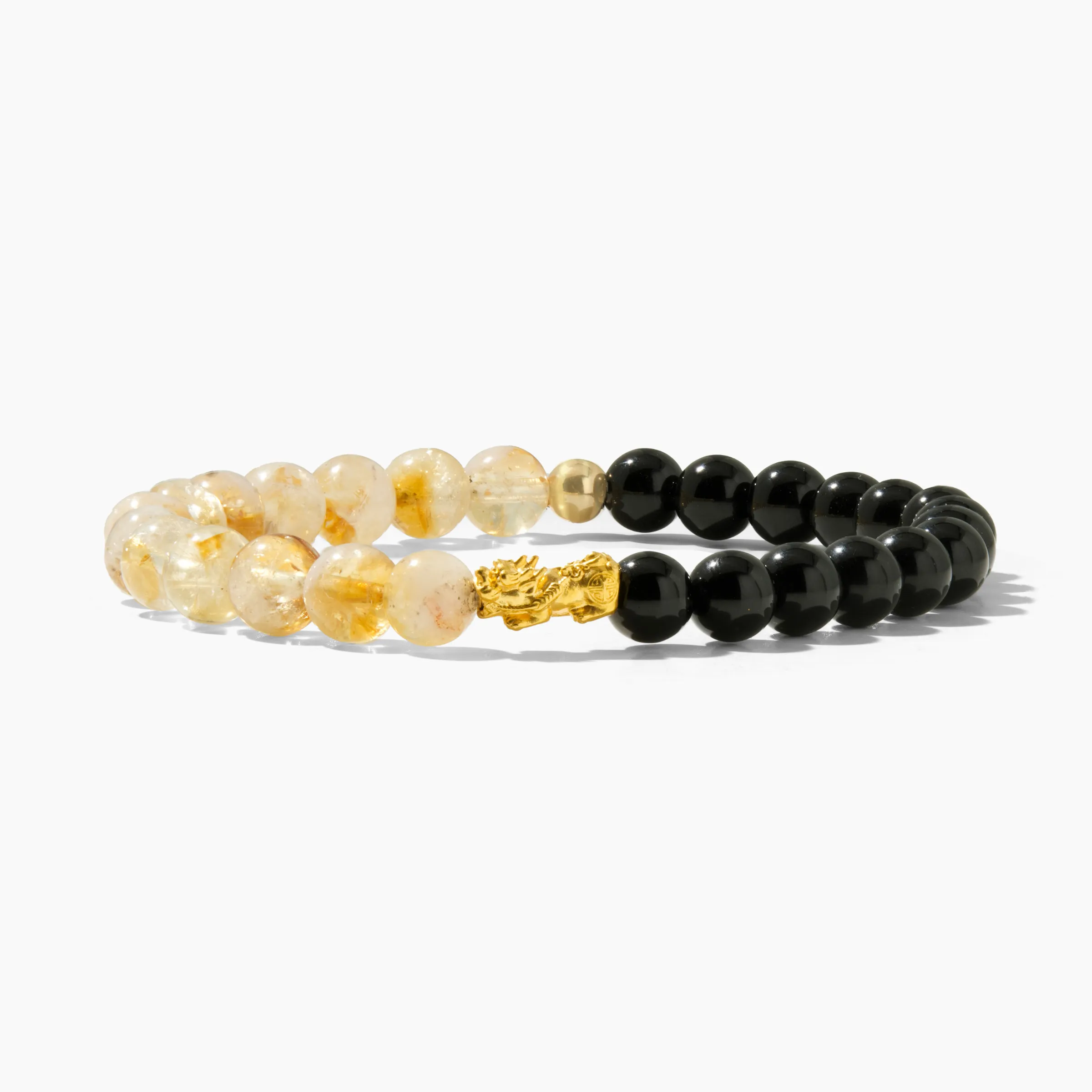 Turquoise and Garnet Eclipse 18k Pixiu Bracelet - Success